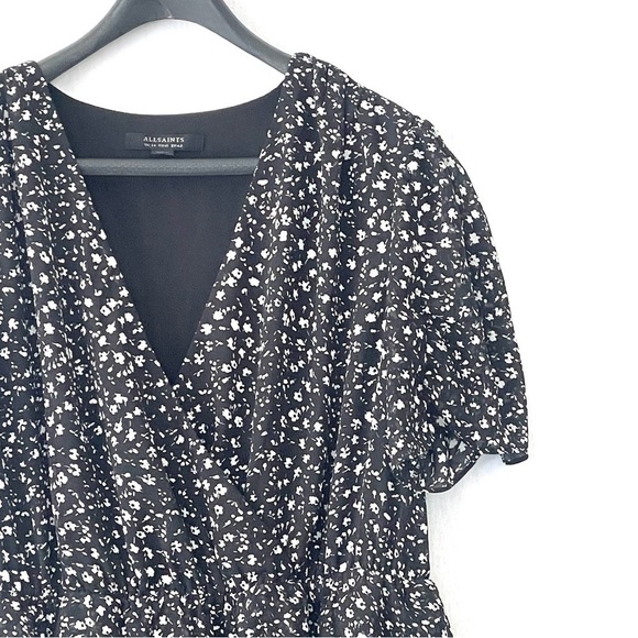 ALL Saints Ilia Pippa Floral Ruffle Tiered Mini Dress - Picture 6 of 12